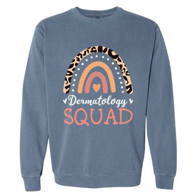 Dermatology Squad Leopard Rainbow Dermatologist Skin Doctor Garment-Dyed Sweatshirt