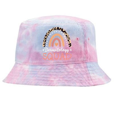 Dermatology Squad Leopard Rainbow Dermatologist Skin Doctor Tie-Dyed Bucket Hat