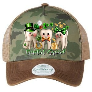 Dental Squad Luckiest Dentist Patrick's Day Shamrock Dentist Gift Legacy Tie Dye Trucker Hat