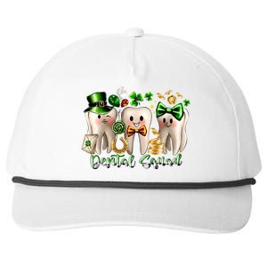 Dental Squad Luckiest Dentist Patrick's Day Shamrock Dentist Gift Snapback Five-Panel Rope Hat