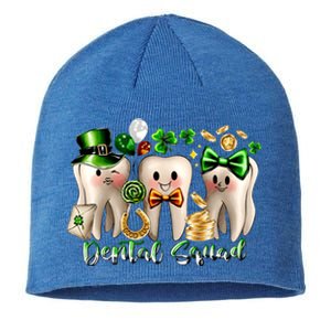 Dental Squad Luckiest Dentist Patrick's Day Shamrock Dentist Gift Sustainable Beanie