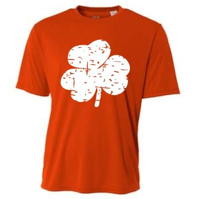 Distressed Shamrock Lucky Clover Vintage St Patrick's Day Cooling Performance Crew T-Shirt