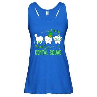 Dental Squad Lucky Shamrock Dental Hygienist St Patrick Day Gift Ladies Essential Flowy Tank