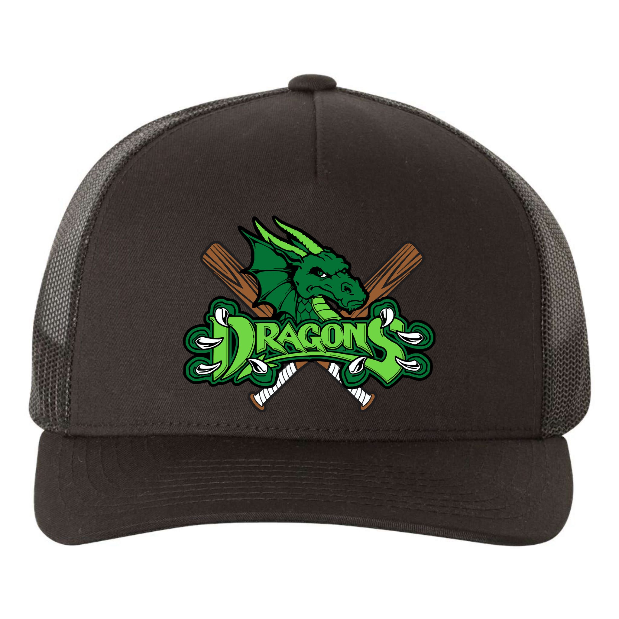 Dragons Sports Logo Yupoong Adult 5-Panel Trucker Hat