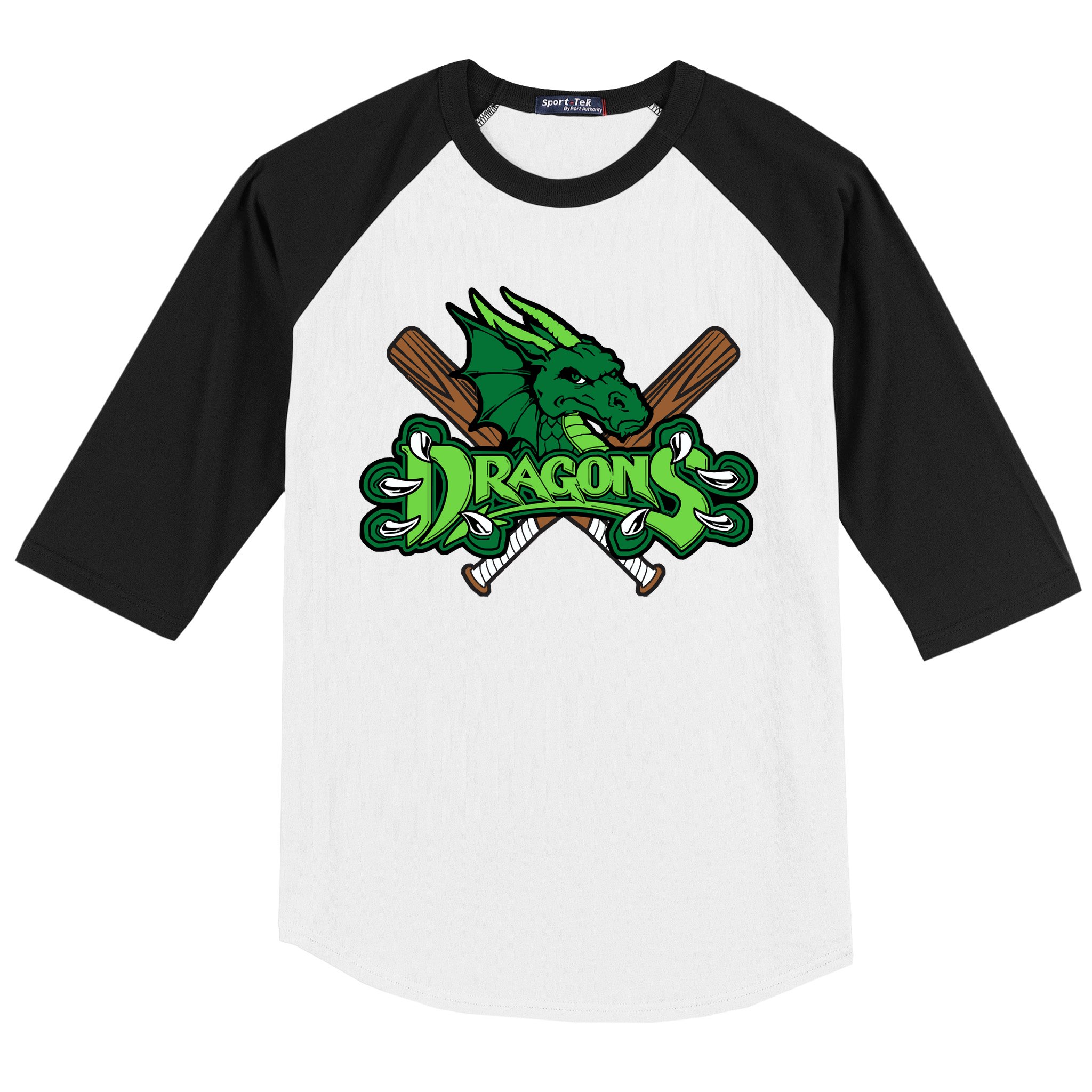 Dragons Sports Logo Baseball Sleeve Shirt