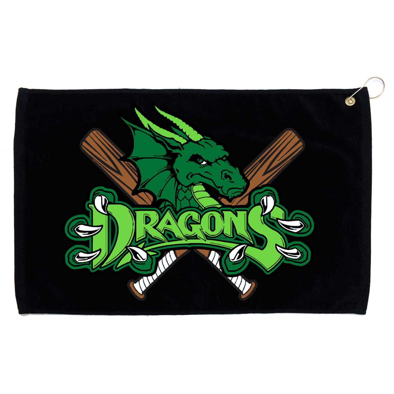 Dragons Sports Logo Grommeted Golf Towel