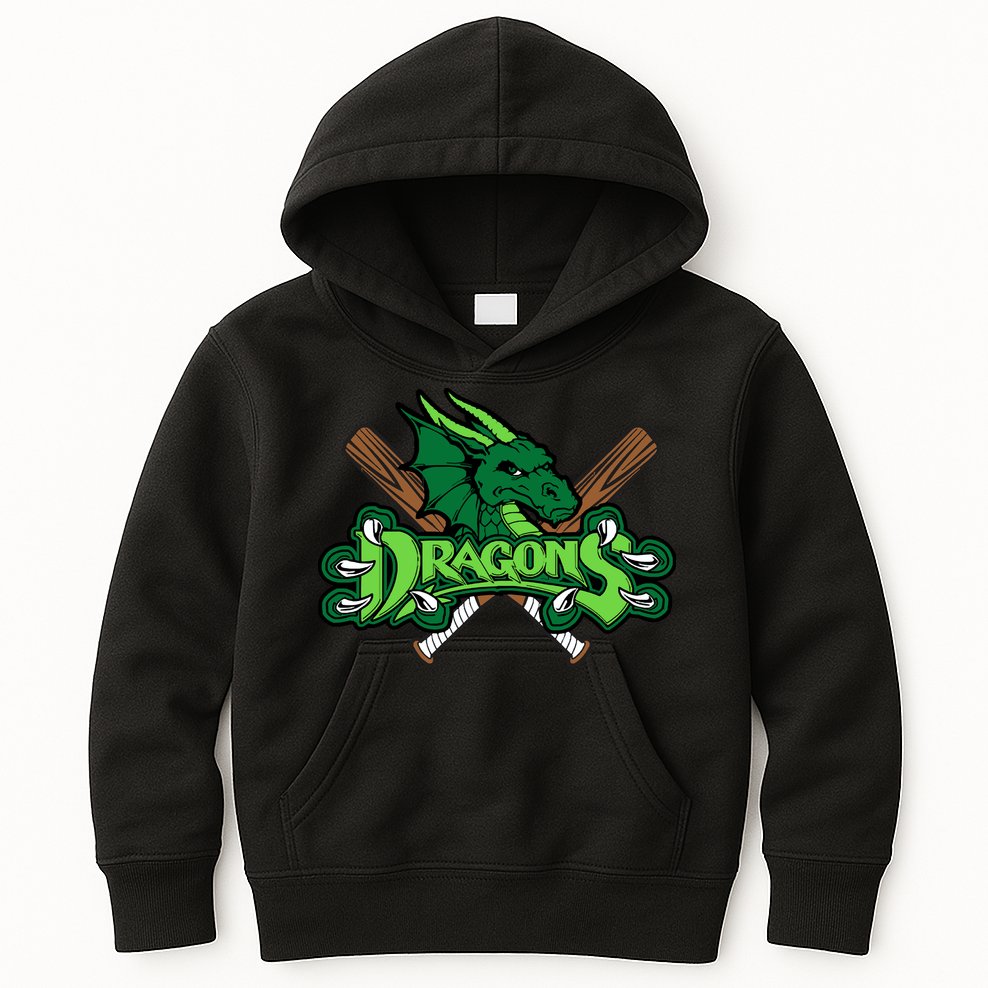Dragons Sports Logo Kids Hoodie