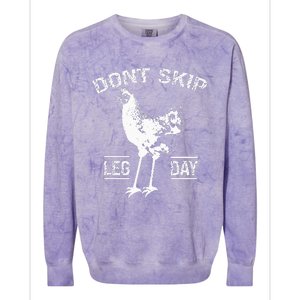 Dont Skip Leg Day Colorblast Crewneck Sweatshirt