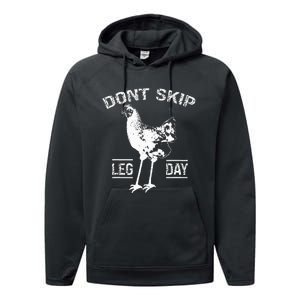 Dont Skip Leg Day Performance Fleece Hoodie