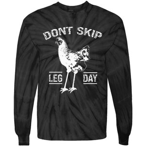 Dont Skip Leg Day Tie-Dye Long Sleeve Shirt