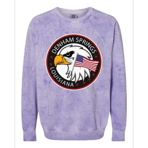 Denham Springs Louisiana La Colorblast Crewneck Sweatshirt