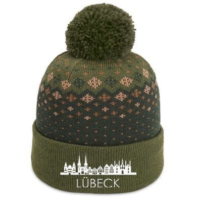 Die Stadt LüBeck Skyline Silhouette Germany LüBeck The Baniff Cuffed Pom Beanie