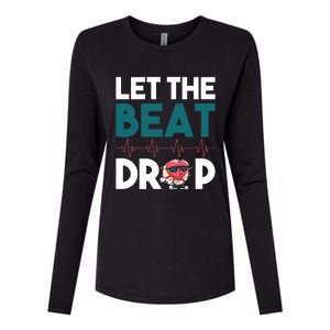 Dj S Let The Beat Drop Gift Womens Cotton Relaxed Long Sleeve T-Shirt