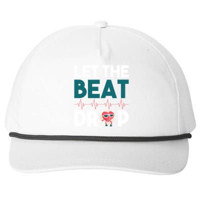 Dj S Let The Beat Drop Gift Snapback Five-Panel Rope Hat