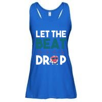 Dj S Let The Beat Drop Gift Ladies Essential Flowy Tank