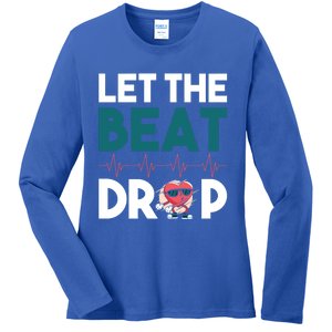 Dj S Let The Beat Drop Gift Ladies Long Sleeve Shirt