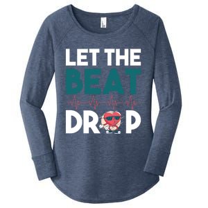 Dj S Let The Beat Drop Gift Women's Perfect Tri Tunic Long Sleeve Shirt