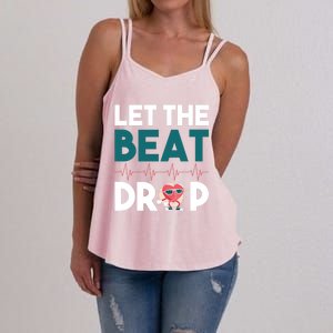 Dj S Let The Beat Drop Gift Women's Strappy Tank