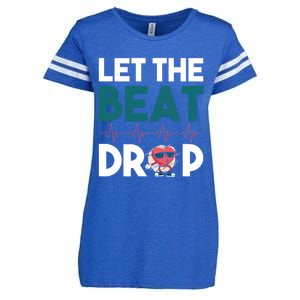 Dj S Let The Beat Drop Gift Enza Ladies Jersey Football T-Shirt