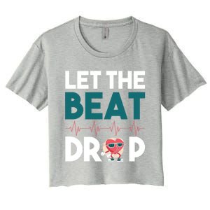 Dj S Let The Beat Drop Gift Women's Crop Top Tee