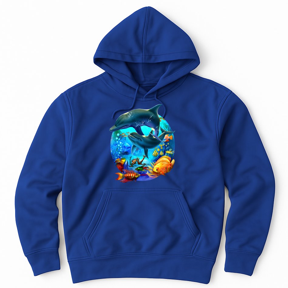 Dolphin Sea Life Save The Ocean Marine Biology Aquarium Gift Hoodie