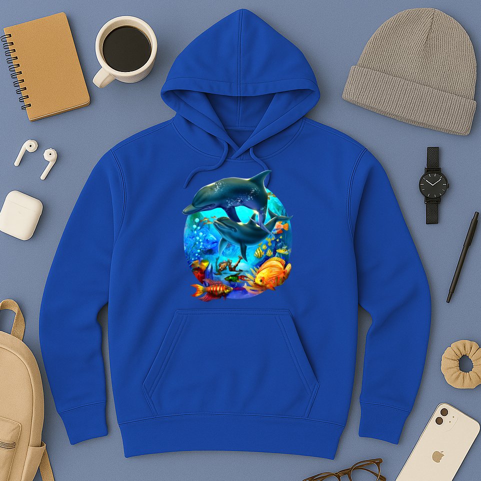 Dolphin Sea Life Save The Ocean Marine Biology Aquarium Gift Hoodie