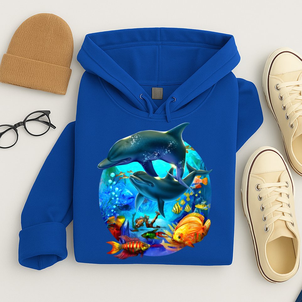 Dolphin Sea Life Save The Ocean Marine Biology Aquarium Gift Hoodie