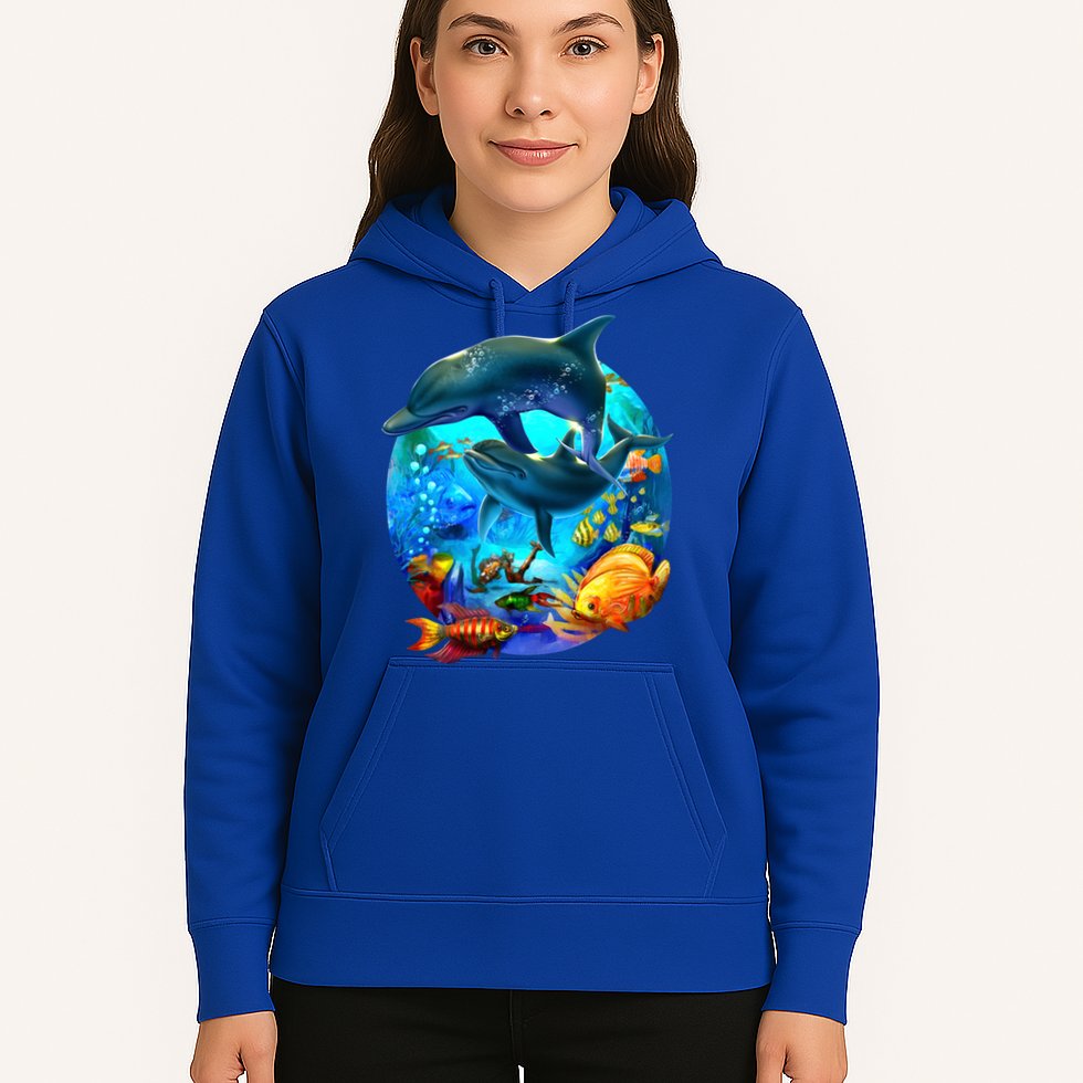 Dolphin Sea Life Save The Ocean Marine Biology Aquarium Gift Hoodie