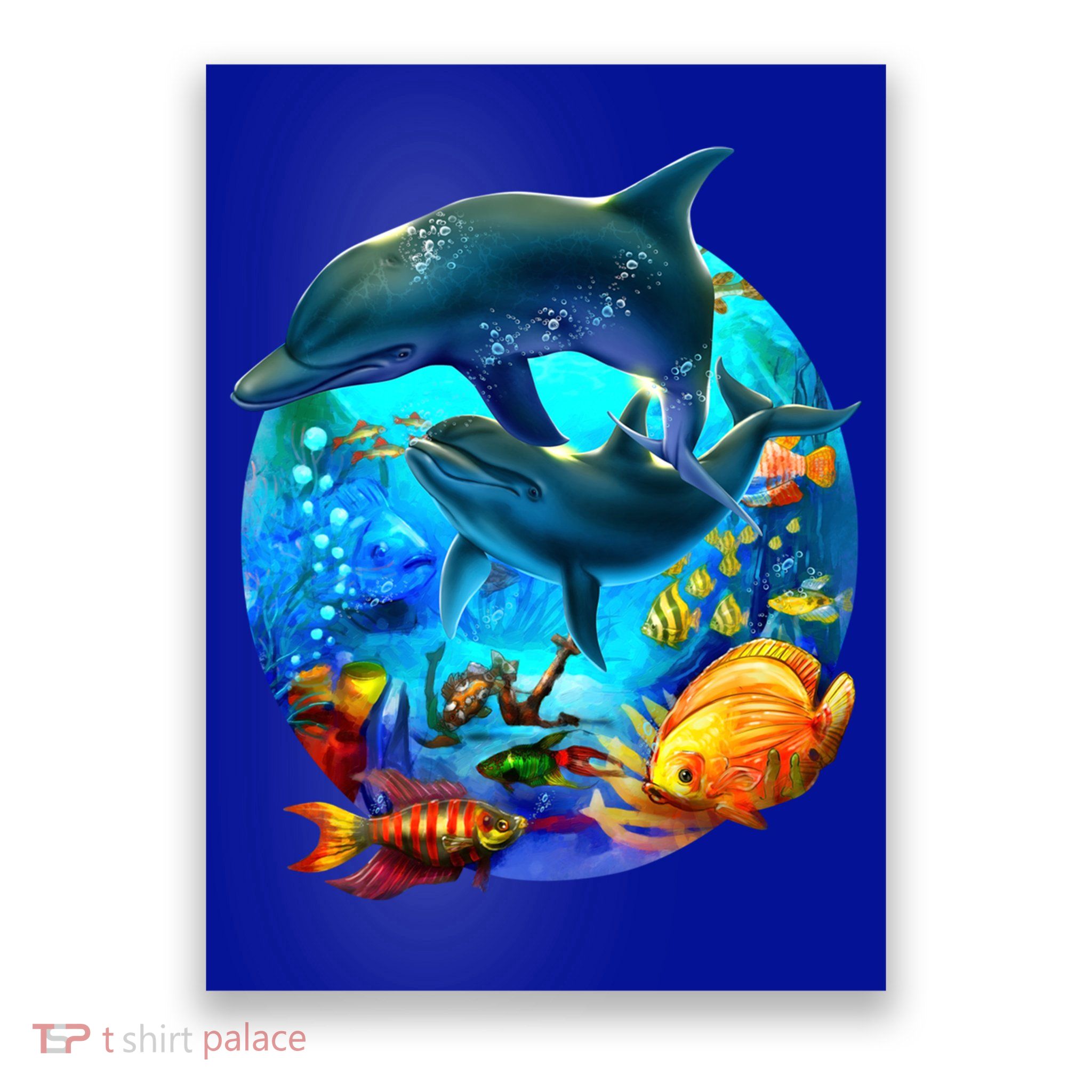Dolphin Sea Life Save The Ocean Marine Biology Aquarium Gift Poster
