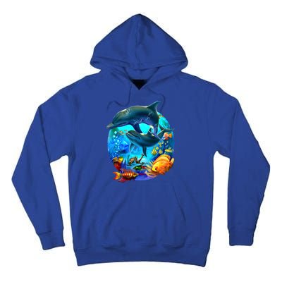 Dolphin Sea Life Save The Ocean Marine Biology Aquarium Gift Tall Hoodie