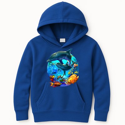 Dolphin Sea Life Save The Ocean Marine Biology Aquarium Gift Kids Hoodie