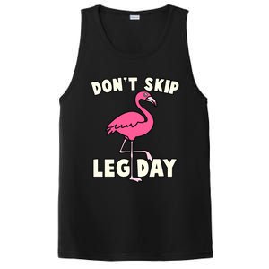 Don't Skip Leg Day Pink Flamingo Workout Gym Fitness Funny Cool Gift PosiCharge Competitor Tank