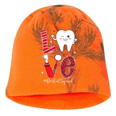 Dental Squad Leopard Tooth Love Dentist Hygienist Valentines Gift Kati - Camo Knit Beanie