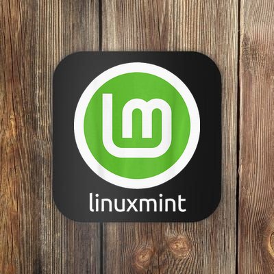 (Double Sided) Linux Mint Comfortable Familiar Computing Coaster