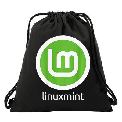 (Double Sided) Linux Mint Comfortable Familiar Computing Drawstring Bag