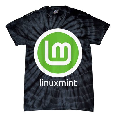 (Double Sided) Linux Mint Comfortable Familiar Computing Tie-Dye T-Shirt
