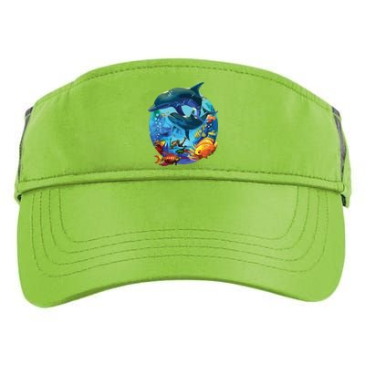 Dolphin Sea Life Save The Ocean Marine Biology Aquarium Adult Drive Performance Visor