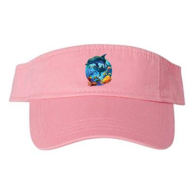 Dolphin Sea Life Save The Ocean Marine Biology Aquarium Valucap Bio-Washed Visor