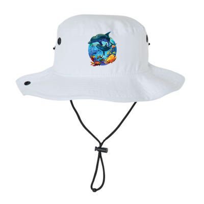 Dolphin Sea Life Save The Ocean Marine Biology Aquarium Legacy Cool Fit Booney Bucket Hat