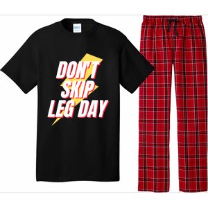 Don't Skip Leg Day Retro Workout Gym Fitness Squats Gift Pajama Set