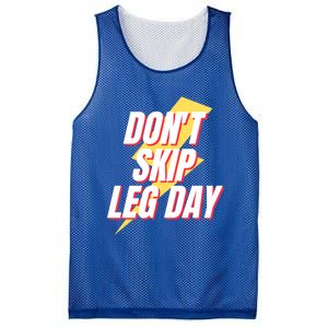 Don't Skip Leg Day Retro Workout Gym Fitness Squats Gift Mesh Reversible Basketball Jersey Tank