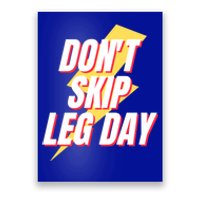 Don't Skip Leg Day Retro Workout Gym Fitness Squats Gift Poster