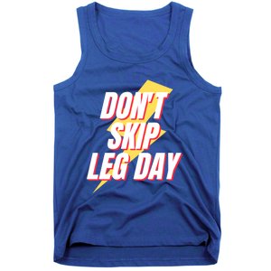 Don't Skip Leg Day Retro Workout Gym Fitness Squats Gift Tank Top