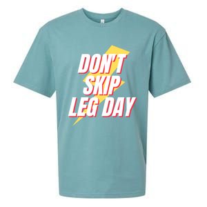 Don't Skip Leg Day Retro Workout Gym Fitness Squats Gift Sueded Cloud Jersey T-Shirt