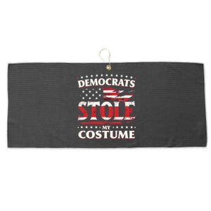 Democrats Stole My Costume Trump 2024 Halloween Costume Large Microfiber Waffle Golf Towel