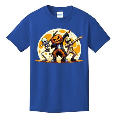 Dabbing Skeleton Mummy Spooky Squad Halloween Great Gift Kids T-Shirt