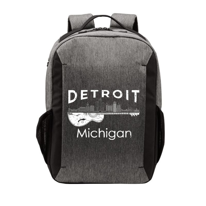 Detroit Souvenir Michigan Music Electric Guitar Vector Backpack