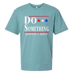 Do Something Michelle Obama Kamala Harris Tim Walz 2024 Sueded Cloud Jersey T-Shirt