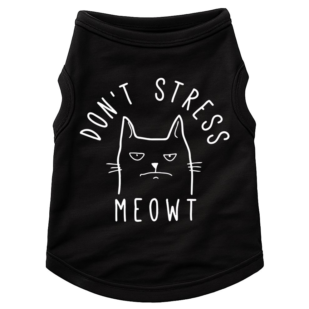 Don't Stress Meowt Funny Kitty Cat Lovers Gift Doggie Tank