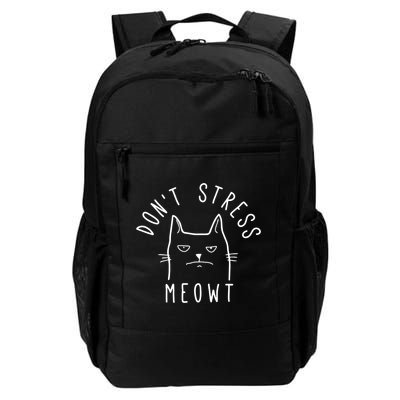Don't Stress Meowt Funny Kitty Cat Lovers Gift Backpack